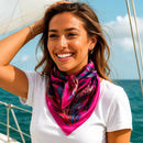 35X35" Pink Hippie Paisley Wild Rag/Scarf