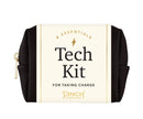 Vegan Leather Tech Kit- Black