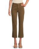 Tru Luxe Kick Crop Jean- Moss Green