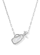 Gold Short Pendant- Silver