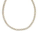 FATE TENNIS NECKLACE - GOLD WHITE CZ
