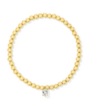 CAILIN STRETCH BRACELET - GOLD WHITE CRYSTAL
