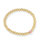 MINI ELAINA STRETCH BRACELET - GOLD CARNATION KYOCERA OPAL