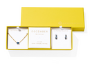 CAILIN BIRTHSTONE GIFT SET - GOLD BLUE VIOLET CRYSTAL