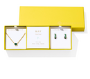 CAILIN BIRTHSTONE GIFT SET - GOLD GREEN CRYSTAL