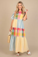 MULTI COLOR MAXI DRESS