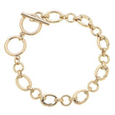 Sasha Toggle Charm Bracelet Base in Shiny Gold