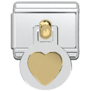 Italian Charm Bracelet Charms - Dangle Heart Links