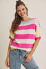 FEEL-GOOD STRIPE SWEATER TOP