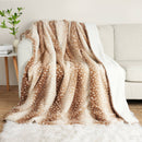 Deer Print Faux Fur Throw Blankets