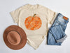 Boho Orange Flower Pumpkin Trendy Seasonal Fall Graphic Tee