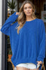 WAVE RIB OVERSIZED SWEATSHIRT