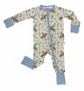 Saddle Up, Cowboy Toile  - LS Convertible Zip PJs