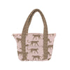 Leilani Leopard Rose Zipper Tote Bag