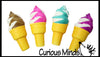 1 Large 6.5" Squishy Slow Rise Ice Cream Cone -  Sensory, St