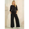 CLOUD KNIT FLEECE WIDE LEG SWEATPANTS