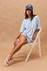 SHORT SLEEVE ROUND NECK OVERSIZED STRIPE T-SHIRT