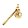 Baseball & Bat Game Day Sports Charm For Charm Necklace