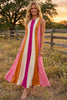 Color Blocked Maxi Dress