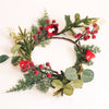 Ringing Bells & Mixed Greens Candle Ring – Christmas