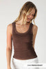 French Roast Reversible Striped Tank Top