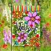 Welcome Daisy Garden Flag