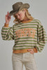 Green Stripe Pumpkin Top