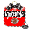 Red and Black Football Scallop w / mini