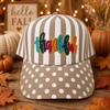 Multicolored Striped Thankful Cap