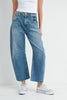 Medium Wash Barrel Jean
