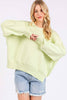 DROP SHOULDER LOOSE FIT KNIT SWEATER TOP