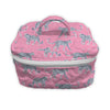 Leilani Leopard Fuchsia Quilted Travel Case