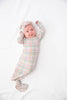 AJ Plaid- Knotted Infant Gown