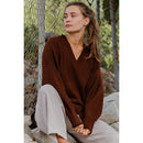 COZY CASHMERE V-NECK SWEATER