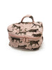 Leilani Leopard Rose Quilted Travel Case
