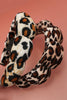 SPA SPONGE LEOPARD ANIMAL SCALLOPED HEADBAND