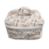 Buffalo Toile Brown Quilted Travel Case