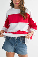 Polly Color Block Top Tee Shirt