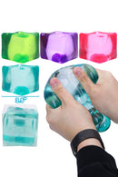 JUMBO Solid Clear Cube Maltose Putty Filled Squishy
