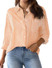 Classic Striped Button Down Shirt with Pocket