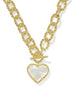 Haisley Heart- Gold Ivory MOP Statement Necklace