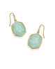Daphne Frame Drop Earrings - Teal