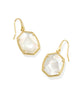 Daphne Frame Drop Earrings - Ivory