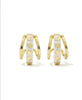 Jane Huggie Earrings - White