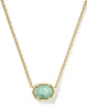 Daphne Frame Necklace - Teal