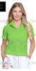 John Mark Green Button Front Blouse
