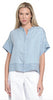 Tru Luxe Stand Collar Button Front Shirt