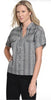 Tru Luxe V Neck Collar Camp Shirt