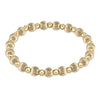 Dignity Grateful Gold 6mm Bead Bracelet