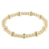 Dignity Sincerity Gold 6mm Bead Bracelet